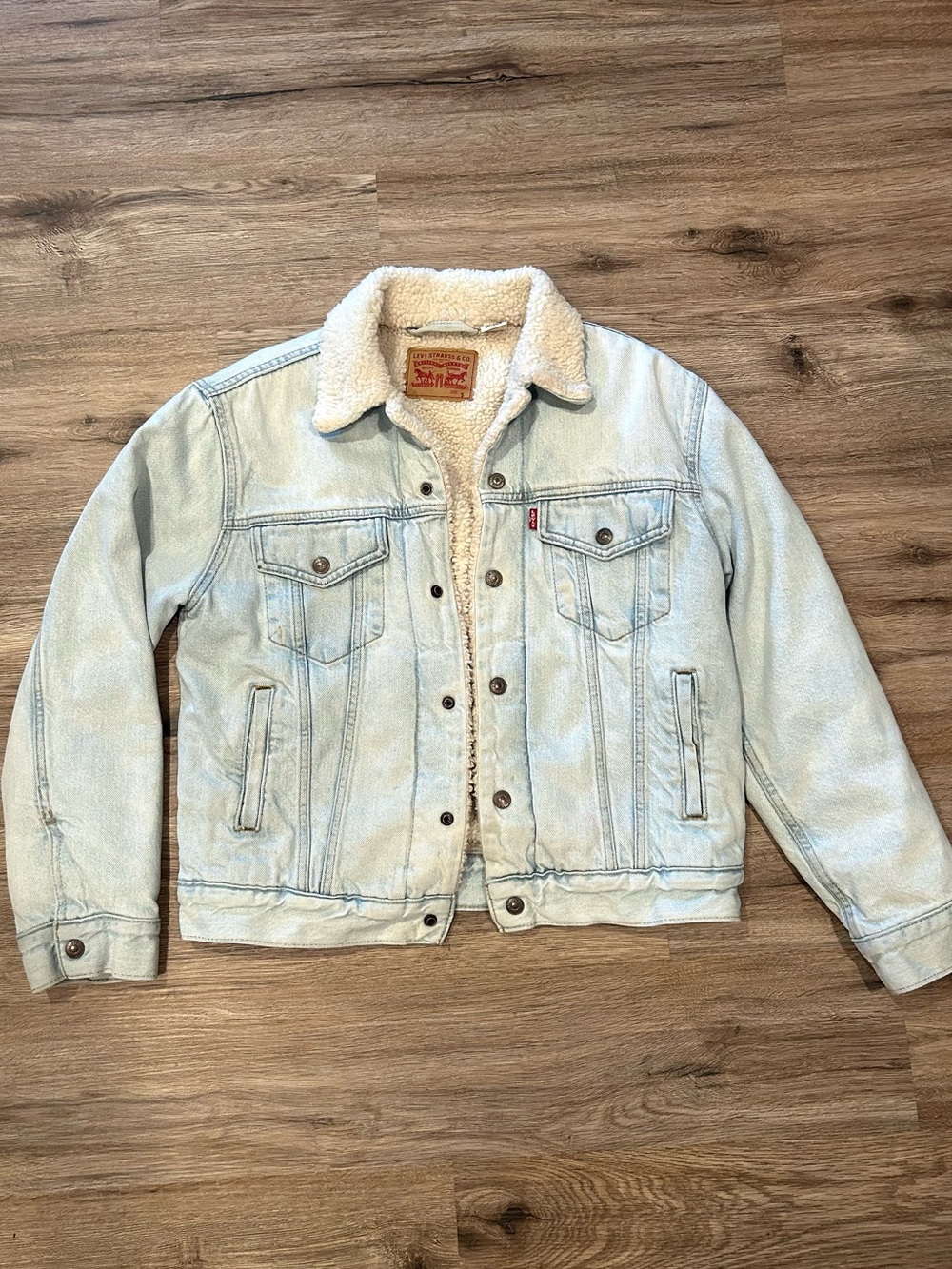 Levi's Light Blue Sherpa-Lined Denim Jacket